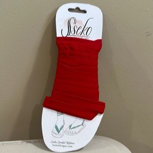 Brand new Red straps for sandals